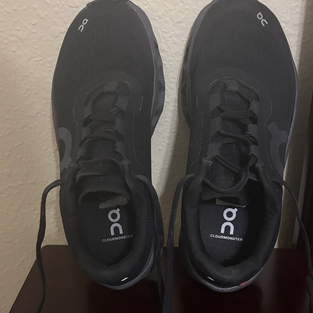 On Running Cloudmonster Women’s Athletic Shoes in Black